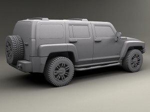 hummer h3 3D Model