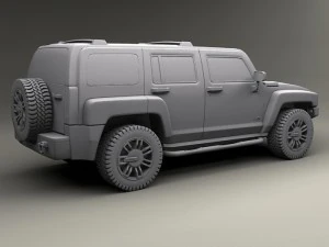 hummer h3 3D Model