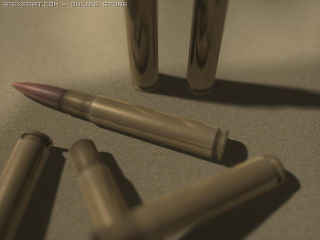 50 caliber bmg round Model 3D .c4d .max .obj .3ds .fbx .stl .blend 