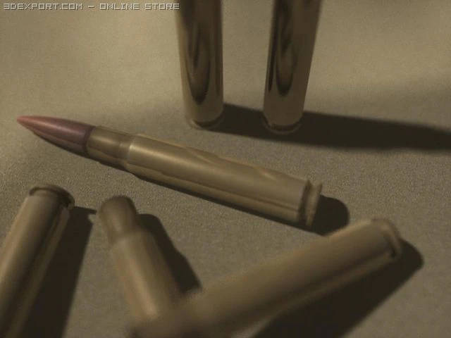 50 caliber bmg round 3D Model .c4d .max .obj .3ds .fbx .stl .blend 