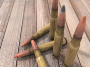 50 caliber bmg round 3D Model