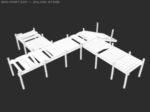 汚れた埠頭 3Dモデル