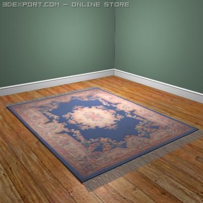 chinese rug 3D Model .c4d .max .obj .3ds .fbx .stl .blend 