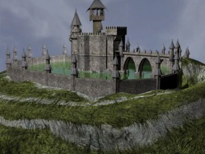 castelo de fantasia Modelo 3D