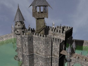 fantasy castle Model 3D