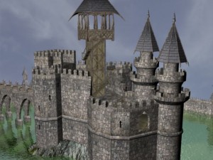 fantasy castle Model 3D