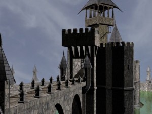 fantasy castle Model 3D