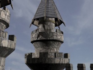fantasy castle Model 3D
