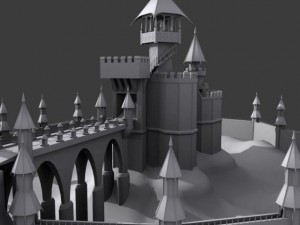 fantasy castle Model 3D