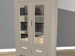 oak cabinet Modèle 3D