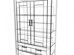 oak cabinet 3D Model