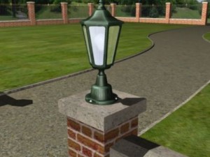 garden coachlight 3D Model