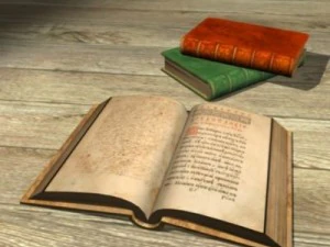 古い本 3Dモデル