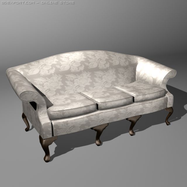 regency chair 3D Модель .c4d .max .obj .3ds .fbx .stl .blend 