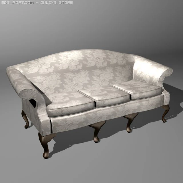 regency chair 3D Model .c4d .max .obj .3ds .fbx .stl .blend