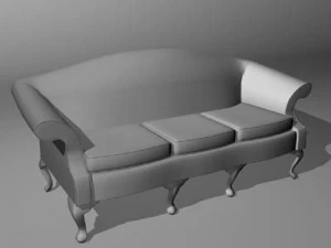 regency chair 3D Model