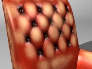 leather easy chair 3D-Modell