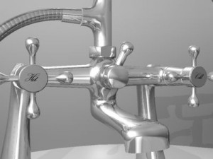 traditional bath tap 3D मॉडल