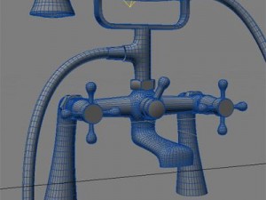traditional bath tap 3D मॉडल
