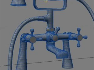 traditional bath tap 3D Model
