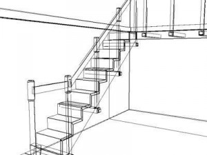 old staircase 3D Model