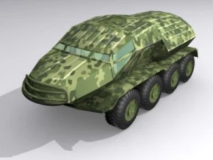 병력 운반선 3D 모델