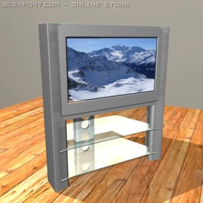 widescreen tv 3D Model .c4d .max .obj .3ds .fbx .stl .blend 