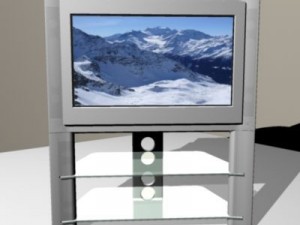 widescreen tv Modello 3D