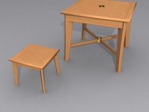 garden tables 3Dモデル
