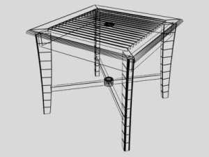 garden tables 3D Model