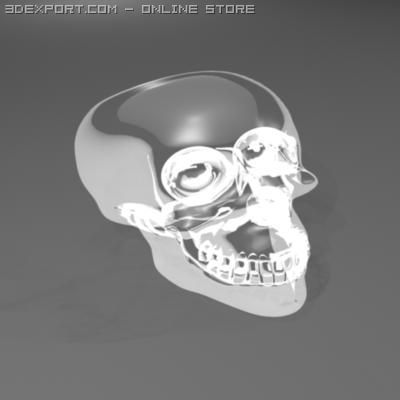 crystalskull 3D 模型 .c4d .max .obj .3ds .fbx .stl .blend 