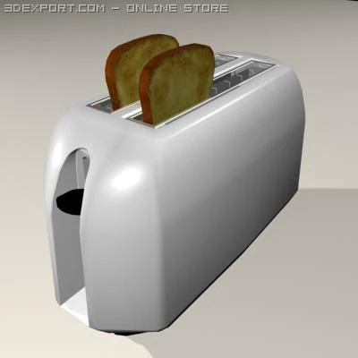 toaster 3D Model .c4d .max .obj .3ds .fbx .stl .blend