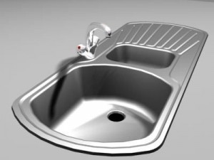 kitchen sink01 Model 3D