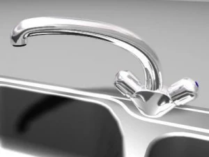 kitchen sink01 3D Model