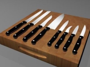 kitchen knives 3D Model