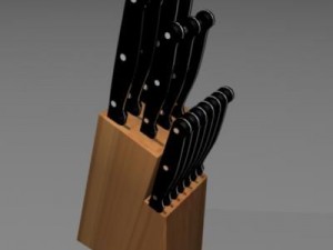 kitchen knives 3D Model