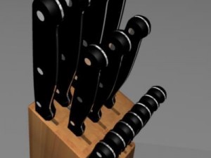 kitchen knives 3D Model