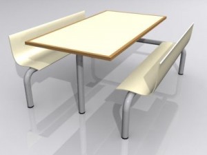 diner seat Model 3D