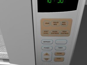 microwave 3Dモデル