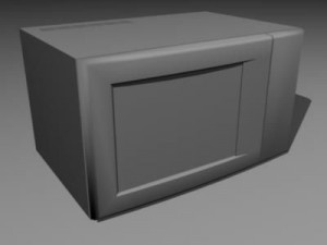 microwave 3Dモデル