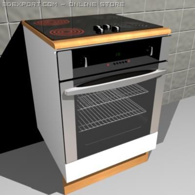 Mini oven toaster 3D Model in Kitchen 3DExport