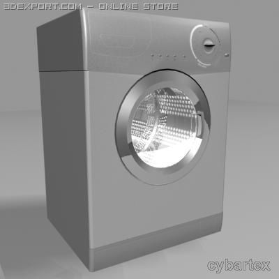 washing machine 3D Модель .c4d .max .obj .3ds .fbx .stl .blend 