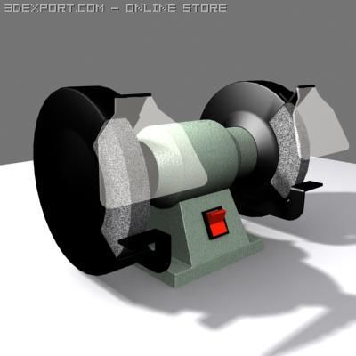 bench grinder Modèle 3D .c4d .max .obj .3ds .fbx .stl .blend 