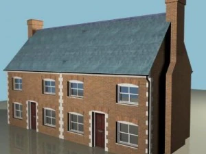 teraslı ev 2 3D Model