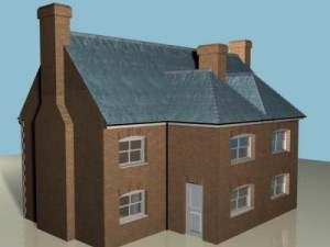terraced house 2 3D Model