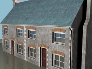terraced house 2 3D Model