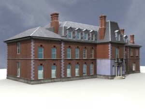 mansion house 3D 模型
