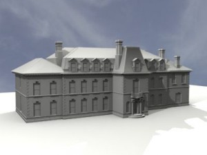 mansion house 3D 模型