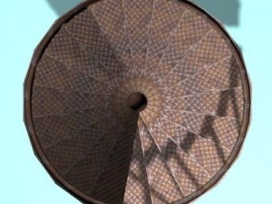 spiral staircase 3D मॉडल