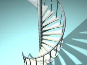 spiral staircase 3D मॉडल